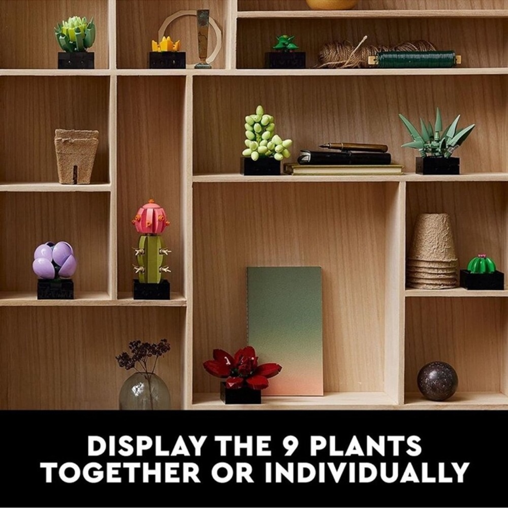 SOLD LEGO Botanical Collection Succulents Home Decor 771 pieces NIB - Picture 3 of 11